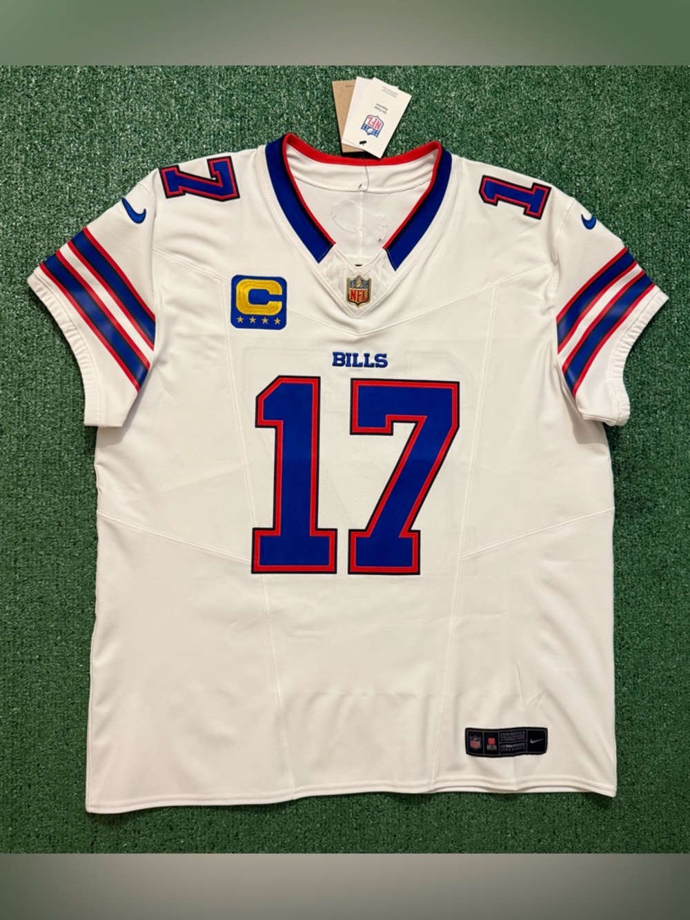 Authentic Josh Allen Buffalo Bills White Nike Vapor Fuse Elite Jerseys - Picture 5 of 10